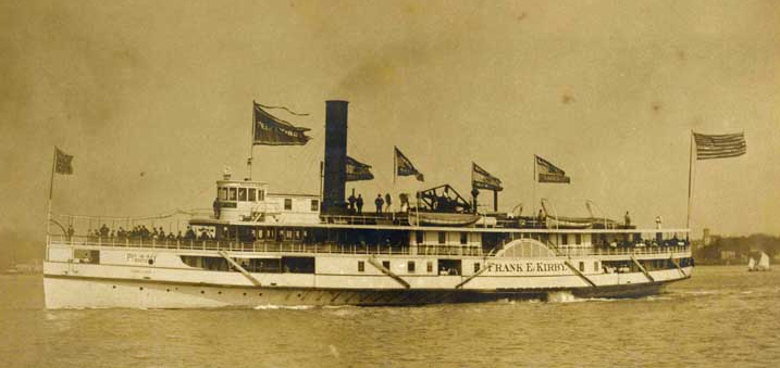 Str. Frank E. Kirby - Steel Passenger Sidewheeler 1890