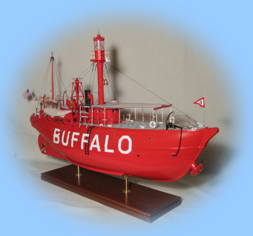1/4 Scale Starboard Bow of the Lightship Buffalo model