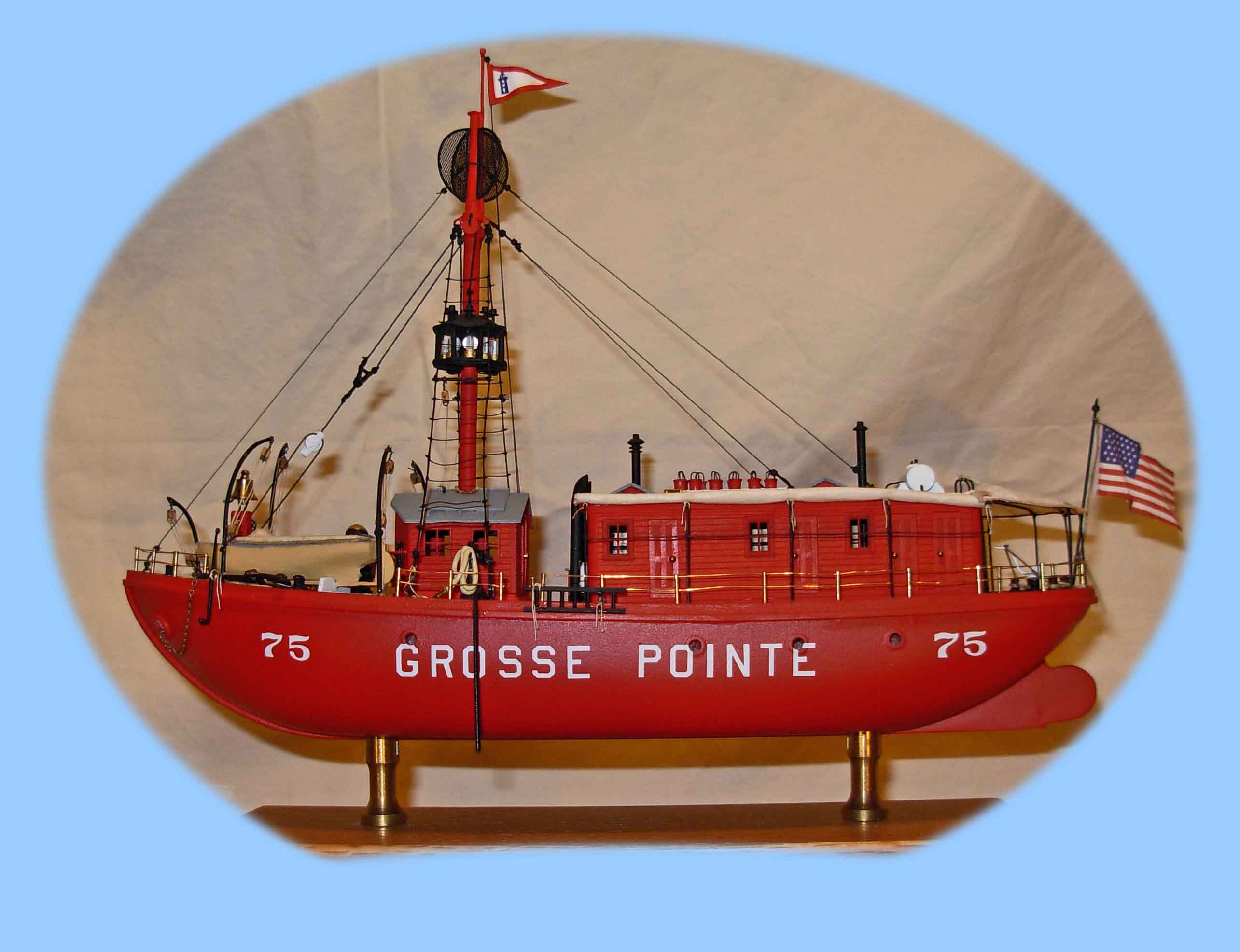 Light ship vessel number 75 as the Grosse Point