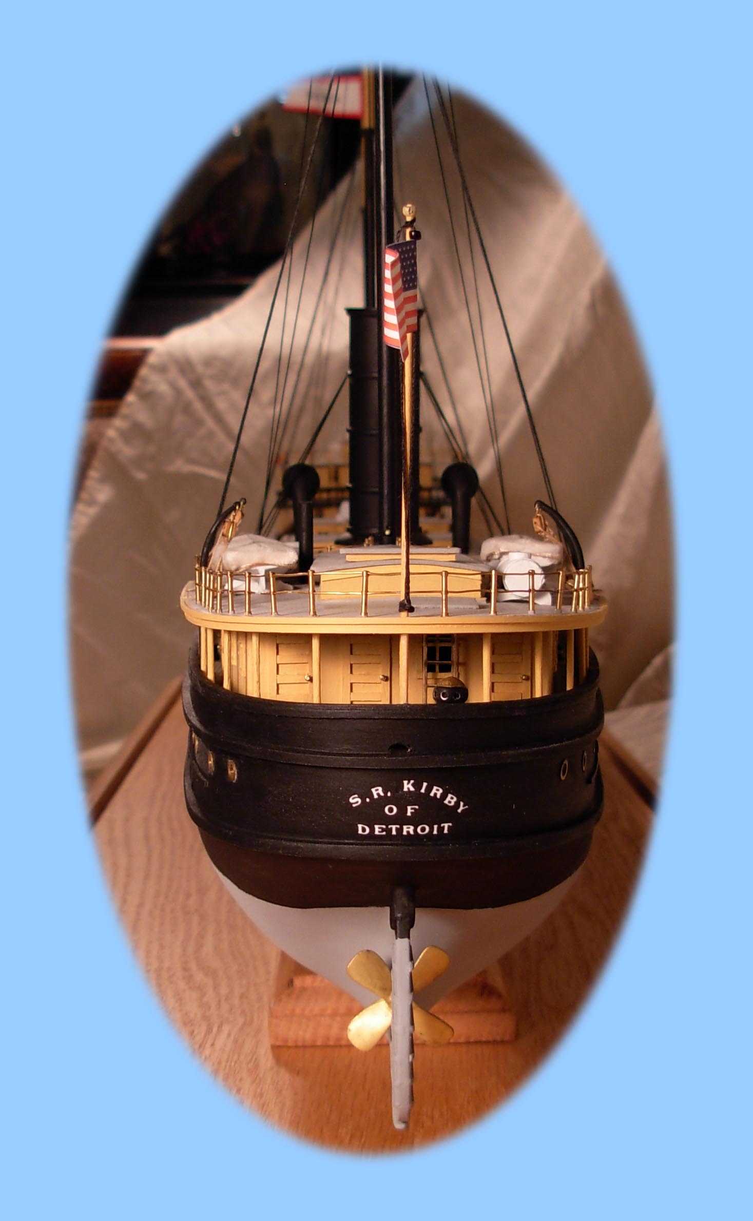 Stern of the model