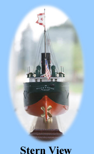 1/16 scale stern of the William P. Snyder
